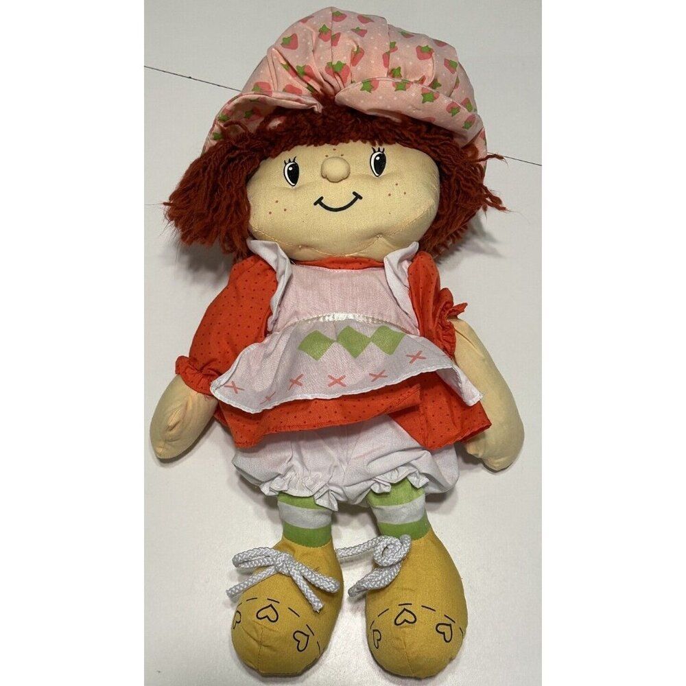 2002 Strawberry Shortcake Soft Body Plush Doll Cuddle Toy 18” long